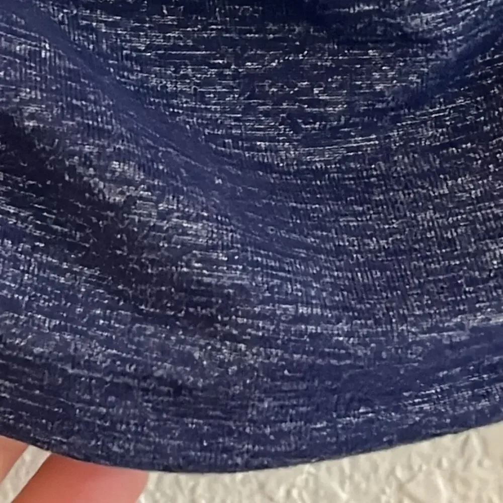 Athleta Twisted Ruched Skirt Womens Size S Blue Metallic Stretch Travel Casual